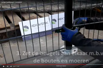 Kapbeugels monteren